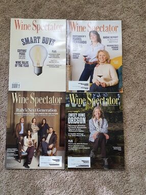 WINE SPECTATOR MAGAZINE Lot of 4 Jan to May 2026 Issues For Wine Enthusiasts